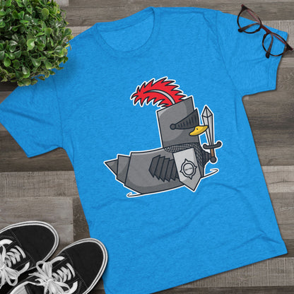 Unisex Tri-Blend Crew Tee (Knight Duck)