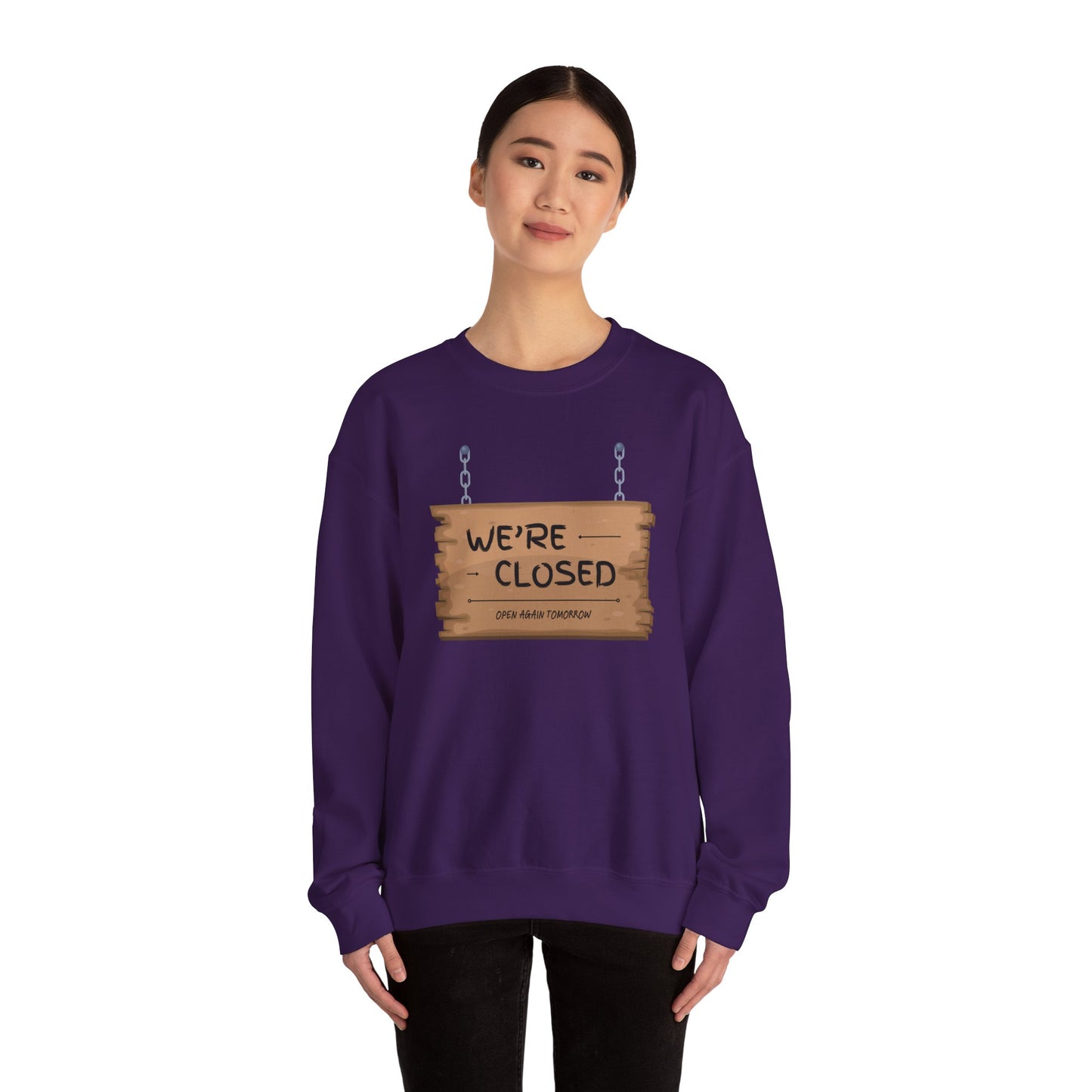 Unisex Heavy Blend™ Crewneck Sweatshirt (We're Closed)