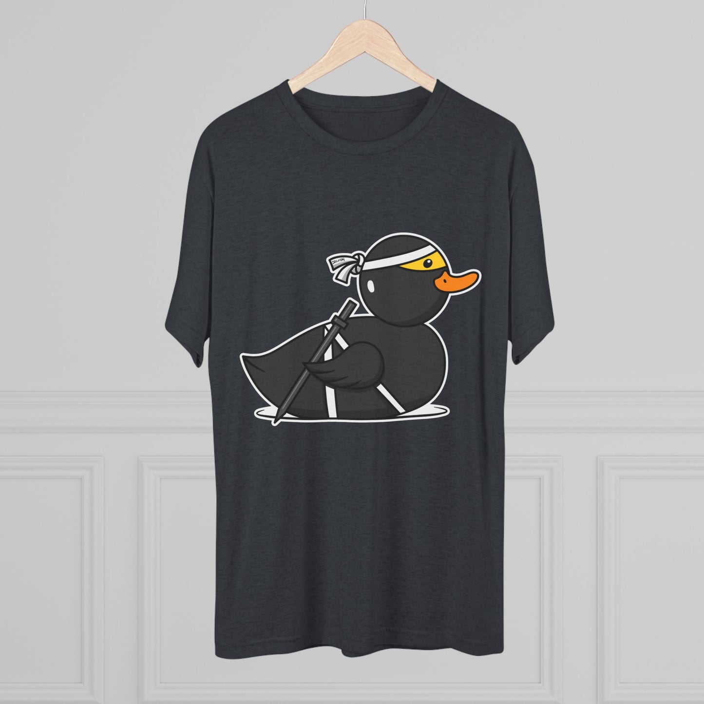Unisex Tri-Blend Crew Tee (Ninja Duck)