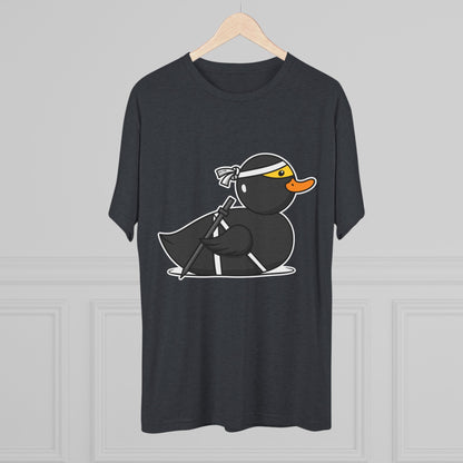 Unisex Tri-Blend Crew Tee (Ninja Duck)