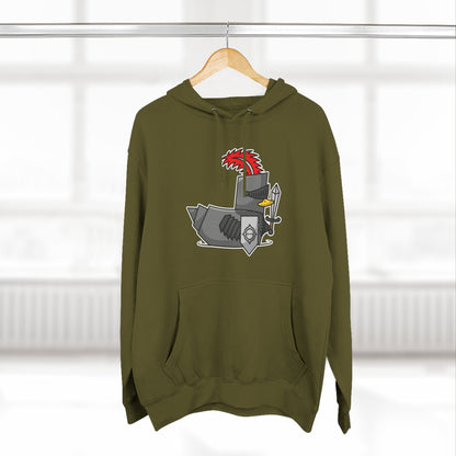 Three-Panel Fleece Hoodie (Knight Duck)