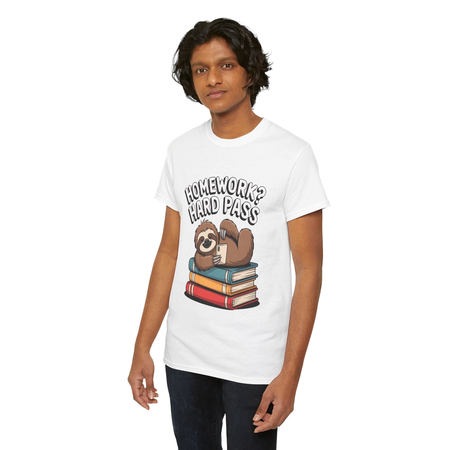 Unisex Heavy Cotton Tee (Homework? Hard Pass)