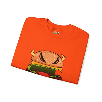 Unisex Heavy Blend™ Crewneck Sweatshirt (Cheeseburger Monster)