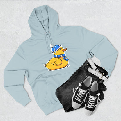 Three-Panel Fleece Hoodie (Chilly Duck)