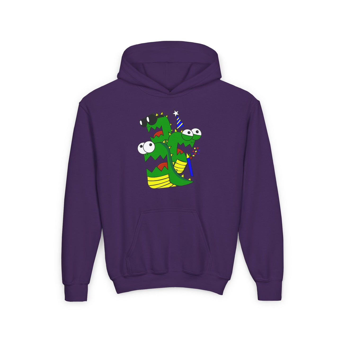 Youth Heavy Blend Hooded Sweatshirt (Larry the Snake thing)