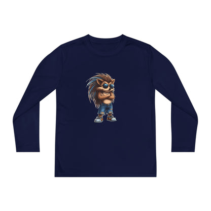 Youth Long Sleeve Competitor Tee (Cool Hedgehog)