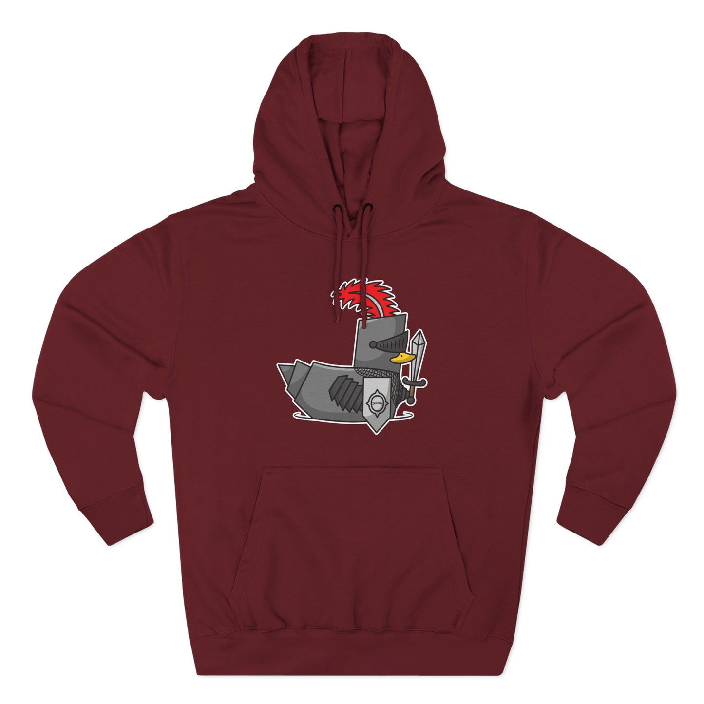 Three-Panel Fleece Hoodie (Knight Duck)