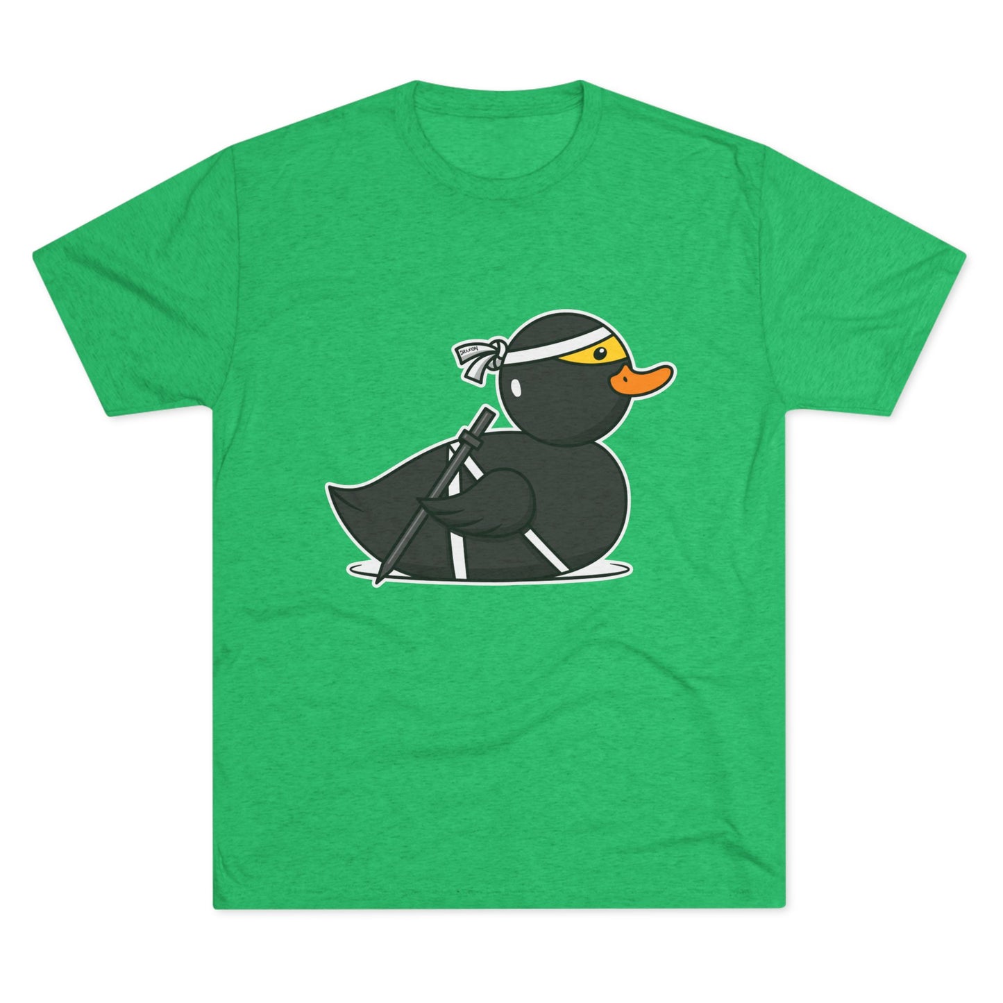 Unisex Tri-Blend Crew Tee (Ninja Duck)