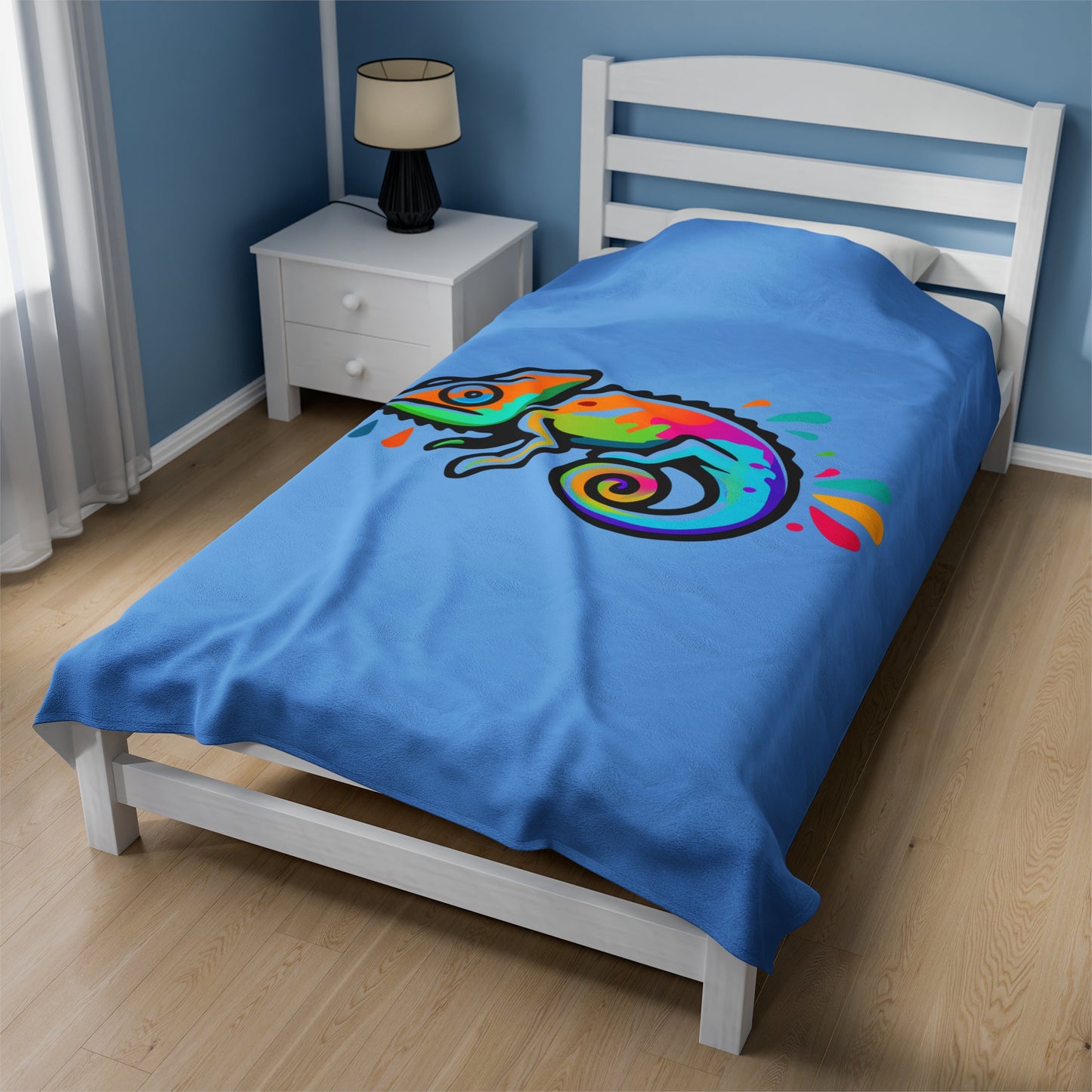 Velveteen Plush Blanket (DC Logo - Chameleon)