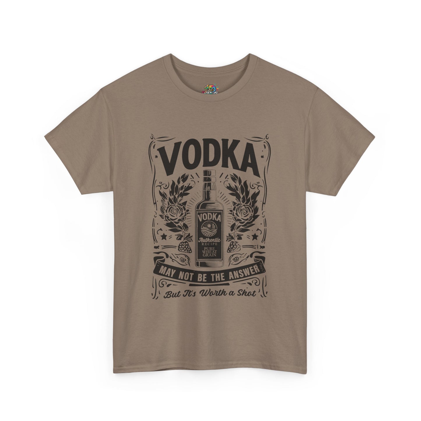 Unisex Heavy Cotton Tee (Vodka - Worth a Shot)