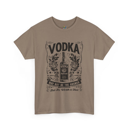 Unisex Heavy Cotton Tee (Vodka - Worth a Shot)