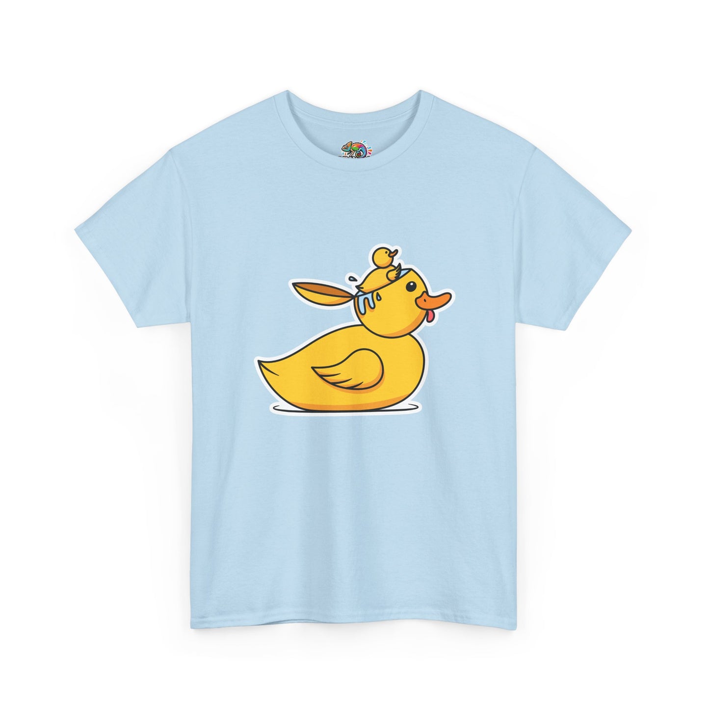 Unisex Heavy Cotton Tee (Duck Bird Brain)
