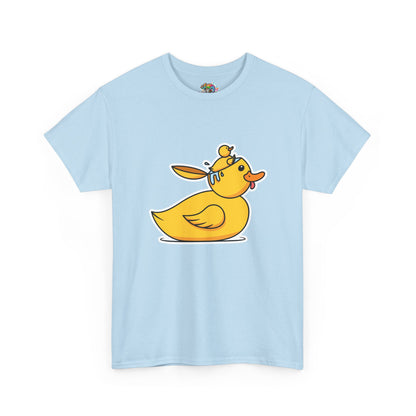 Unisex Heavy Cotton Tee (Duck Bird Brain)