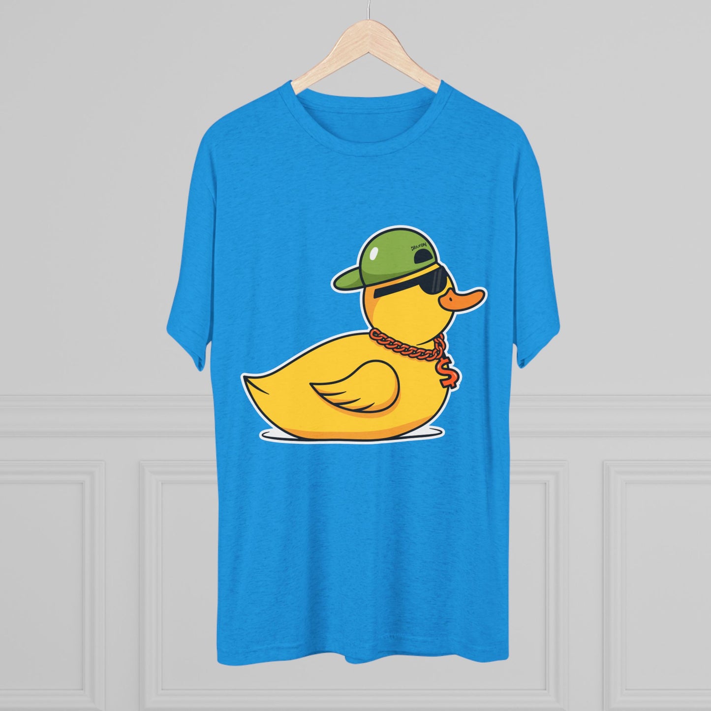 Unisex Tri-Blend Crew Tee (Ninja Duck)