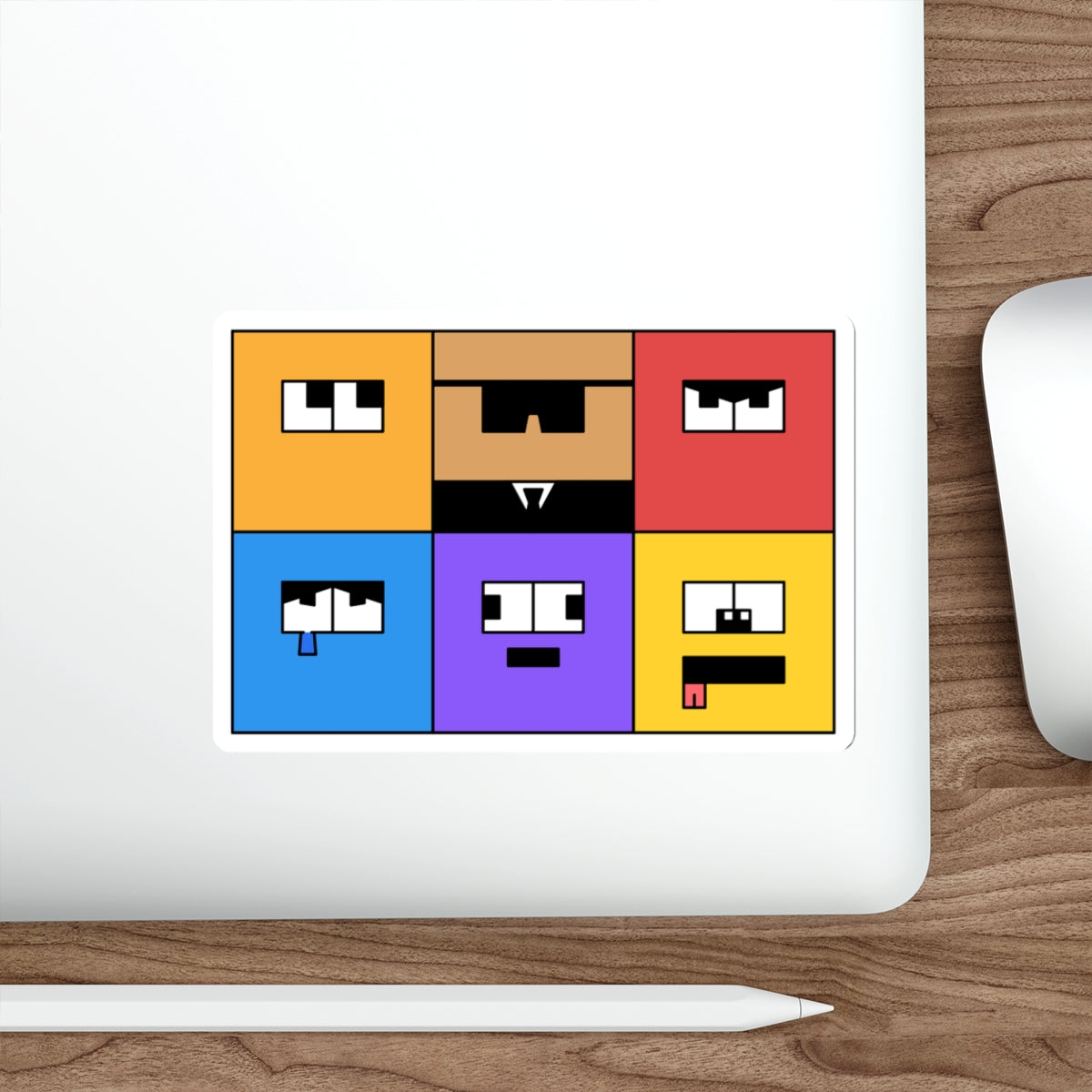 Die-Cut Stickers | Vibrant Art for Personalization (Emotion Blocks)