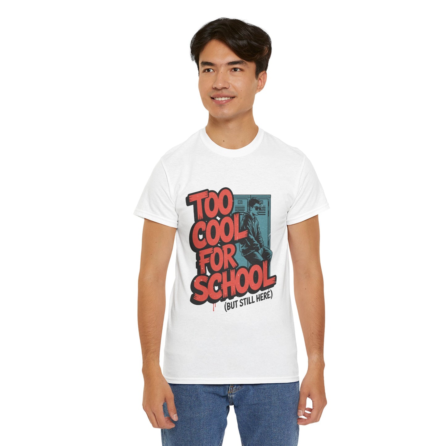 Unisex Heavy Cotton Tee (Too Cool For School)
