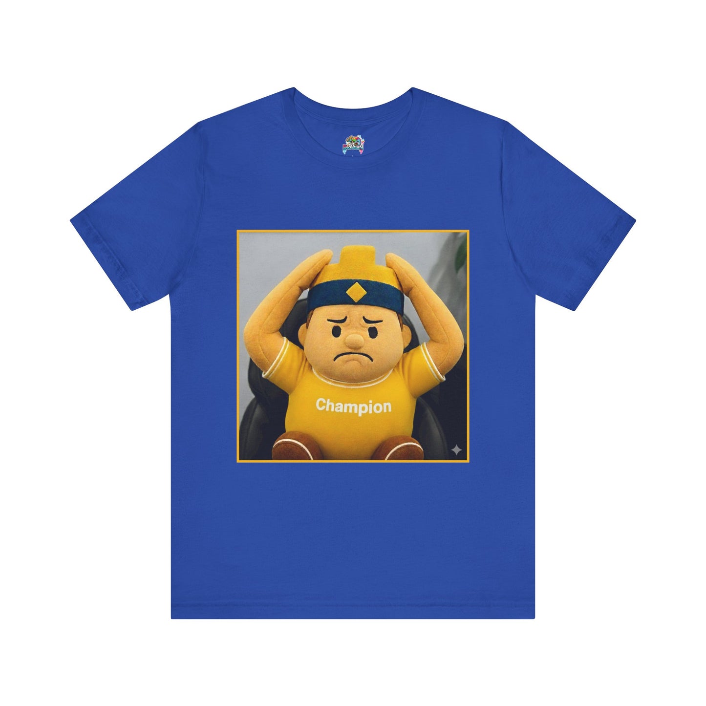 Champion Tee - Casual Unisex Jersey Short Sleeve Shirt with Playful Design (CLASH)