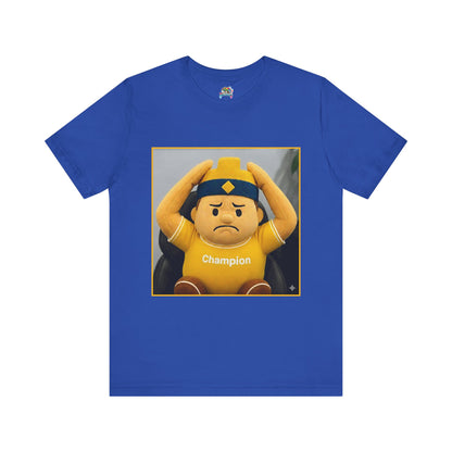 Champion Tee - Casual Unisex Jersey Short Sleeve Shirt with Playful Design (CLASH)