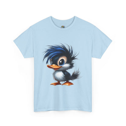 Unisex Heavy Cotton Tee (Blue Hair Duck)