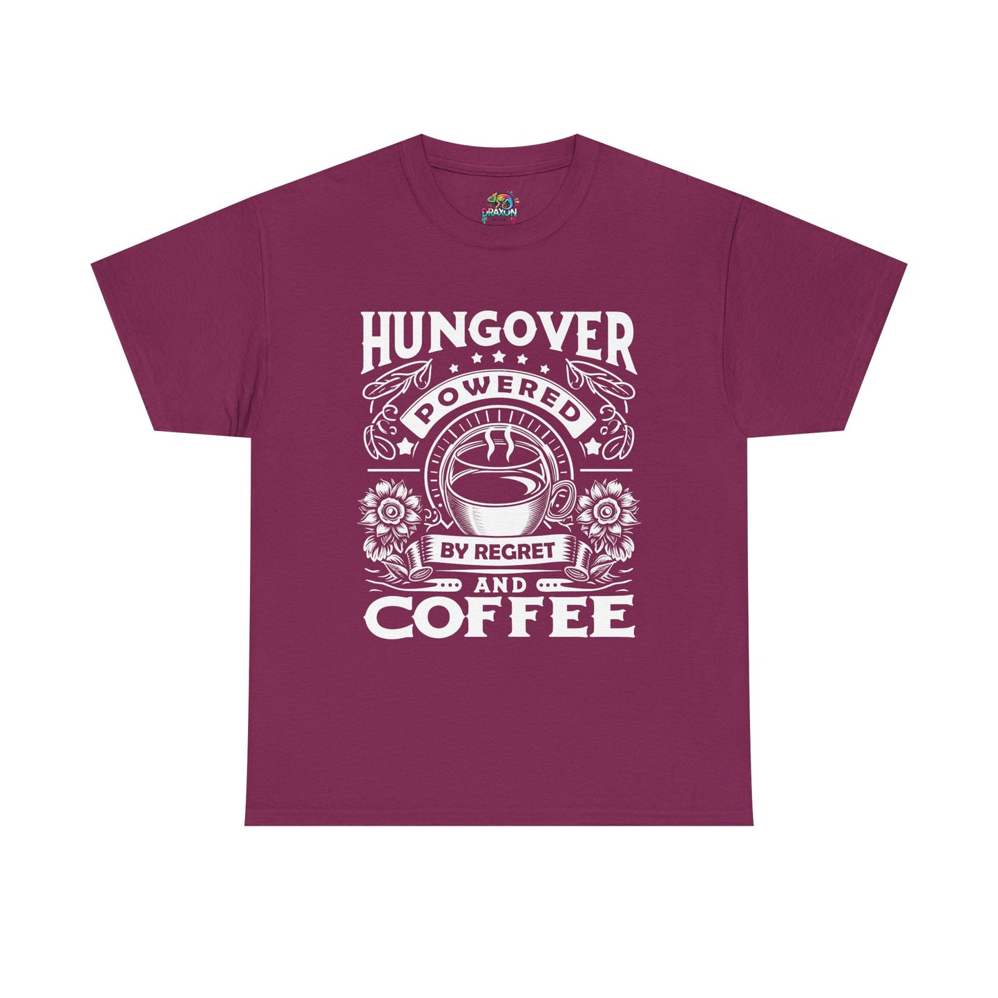 Unisex Heavy Cotton Tee (Hungover - Powered by Coffee)