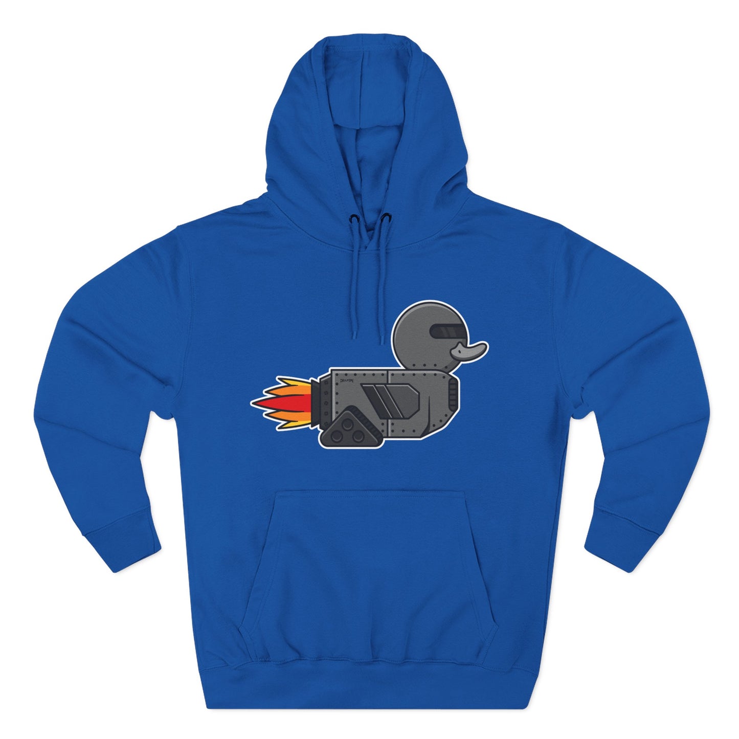 Three-Panel Fleece Hoodie (Robot Duck)