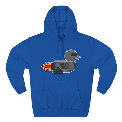 Three-Panel Fleece Hoodie (Robot Duck)