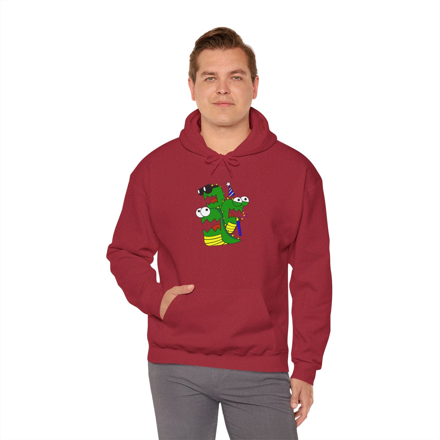 Unisex Heavy Blend™ Hooded Sweatshirt (Larry the Snake thing)