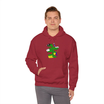 Unisex Heavy Blend™ Hooded Sweatshirt (Larry the Snake thing)