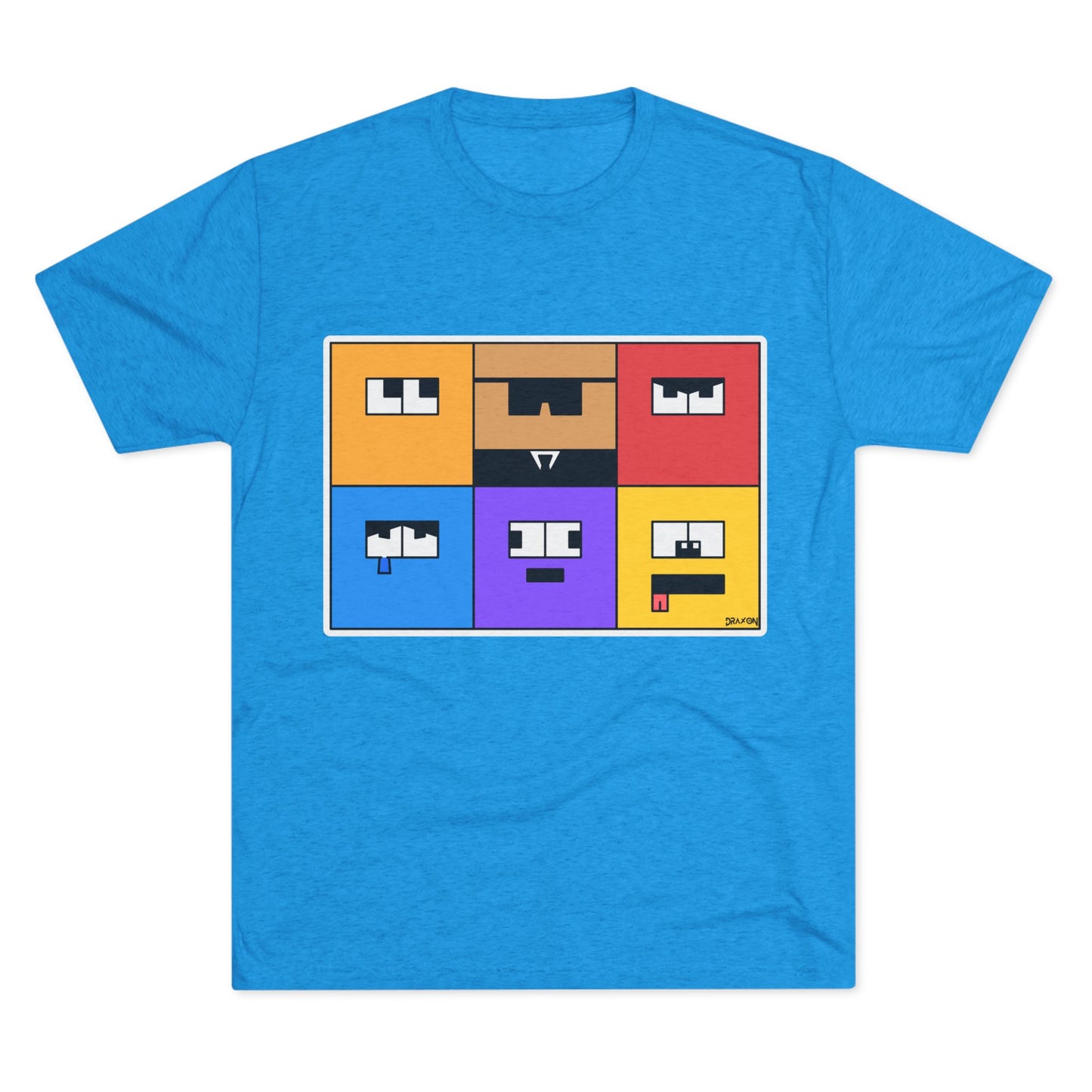 Unisex Tri-Blend Crew Tee (Emotion Blocks)