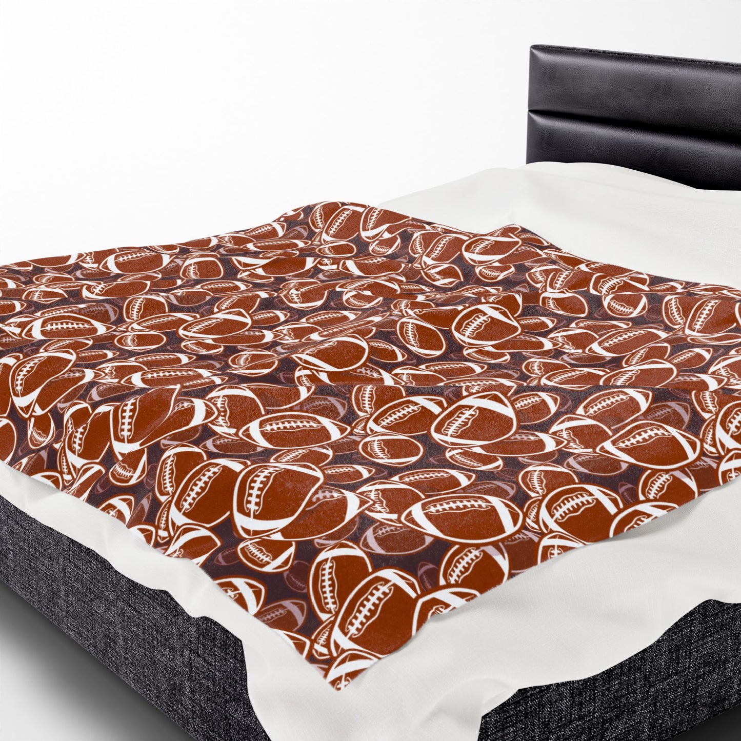 Velveteen Plush Blanket (Football)