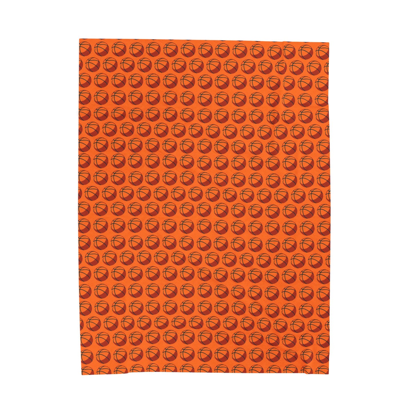 Velveteen Plush Blanket (Basketball)