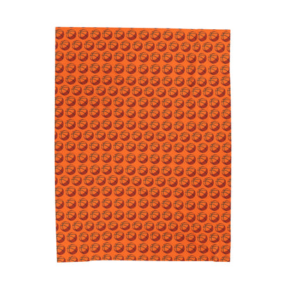 Velveteen Plush Blanket (Basketball)