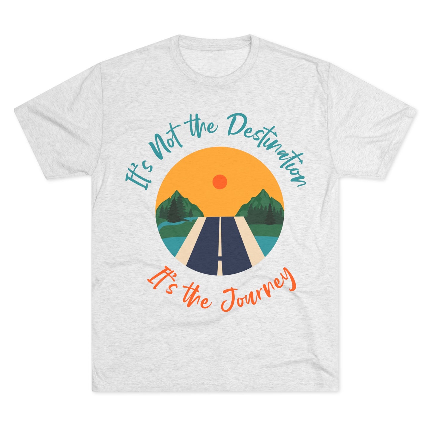 Unisex Tri-Blend Crew Tee (It's not Destination, It's Journey)