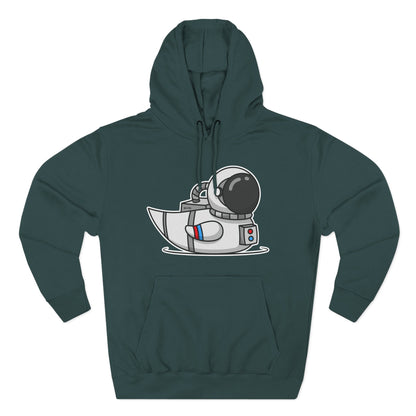 Three-Panel Fleece Hoodie (Astronaut Duck)