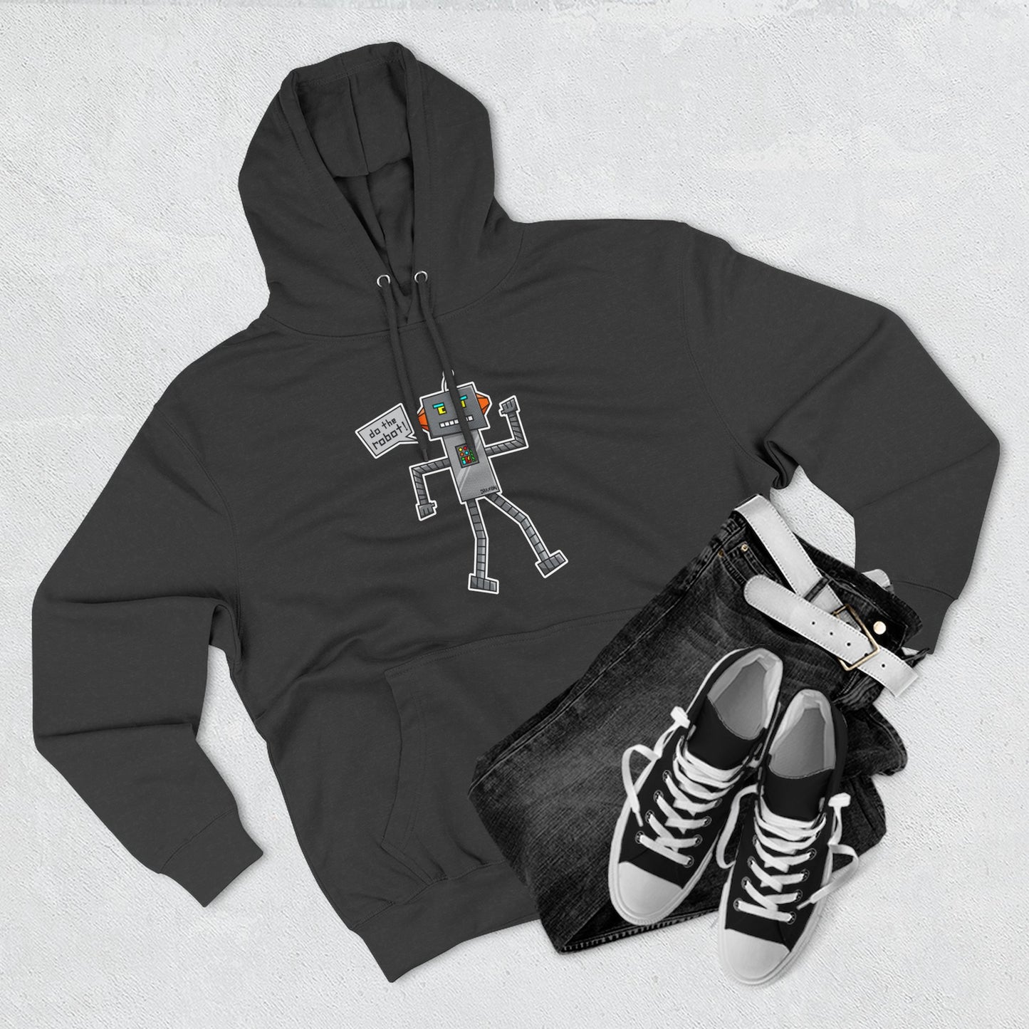Three-Panel Fleece Hoodie (Do the Robot)
