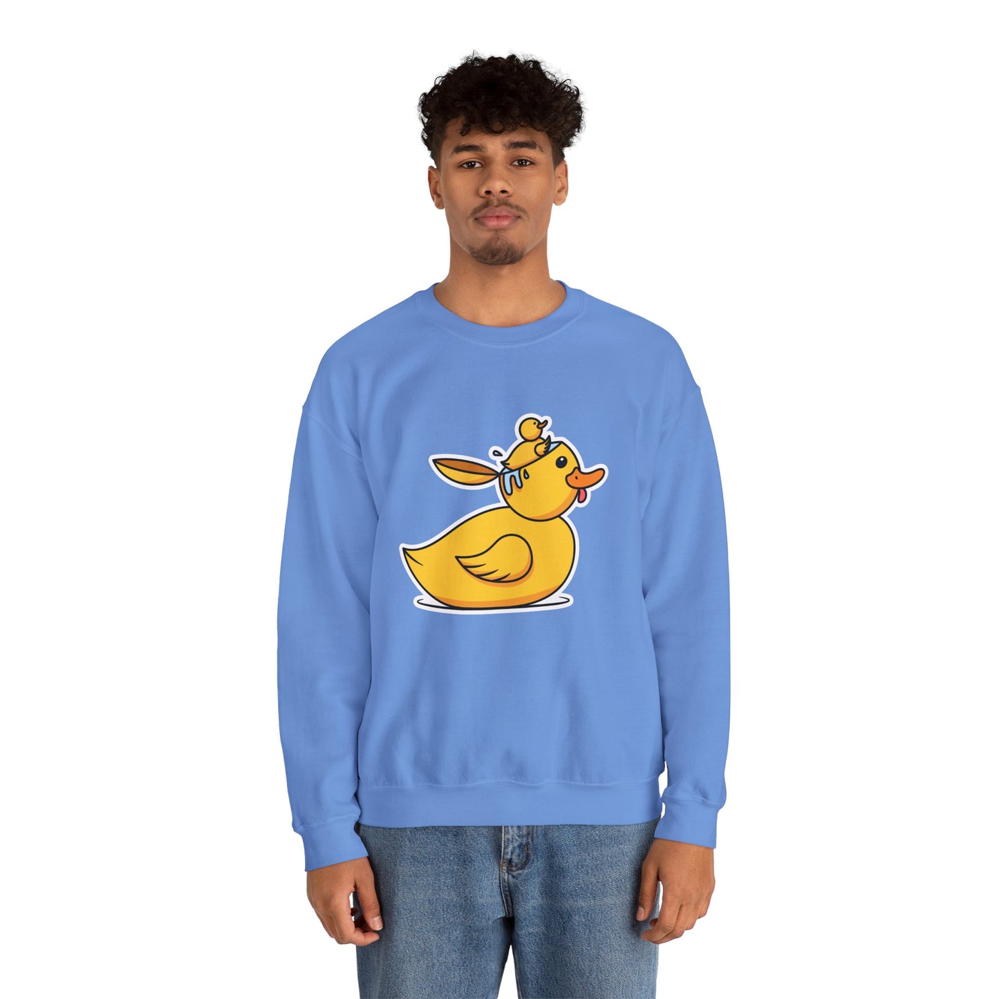 Unisex Heavy Blend™ Crewneck Sweatshirt (Duck Bird Brain)
