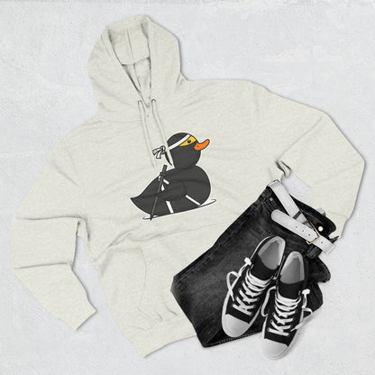 Three-Panel Fleece Hoodie (Ninja Duck)