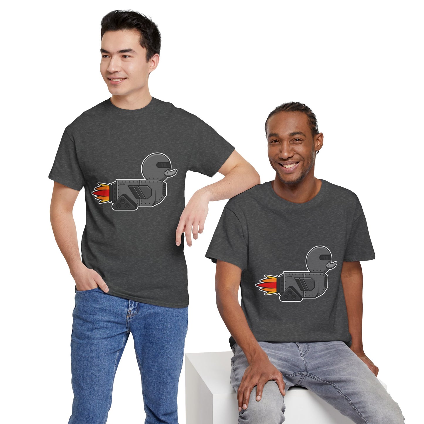 Unisex Heavy Cotton Tee (Robot Duck)