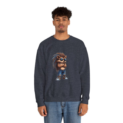 Unisex Heavy Blend™ Crewneck Sweatshirt (Cool Hedgehog)