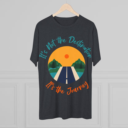 Unisex Tri-Blend Crew Tee (It's not Destination, It's Journey)