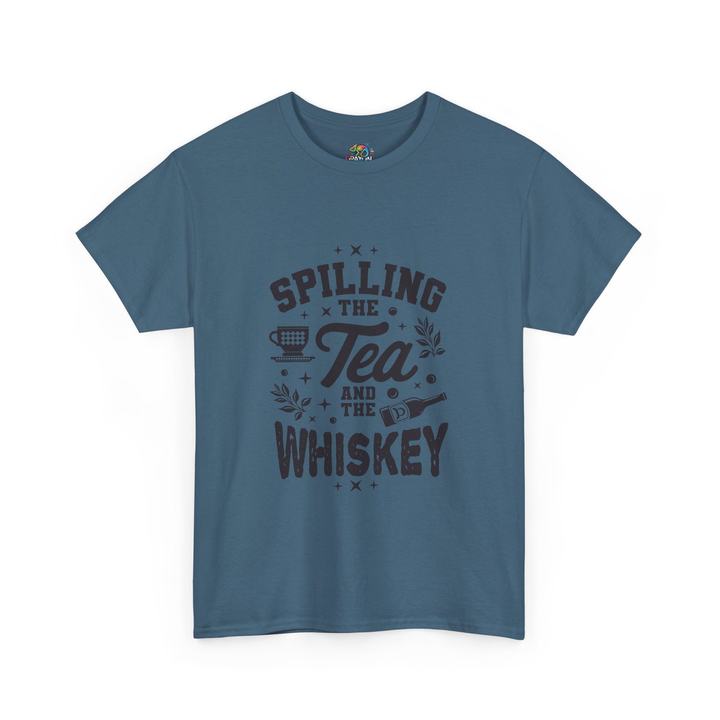 Unisex Heavy Cotton Tee (Spill Tea & Whiskey)