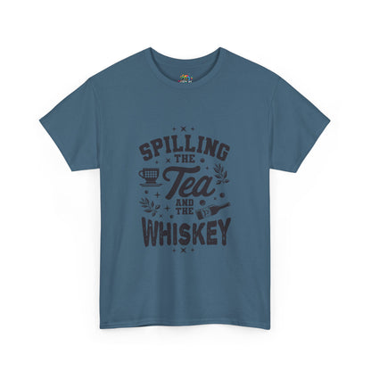 Unisex Heavy Cotton Tee (Spill Tea & Whiskey)