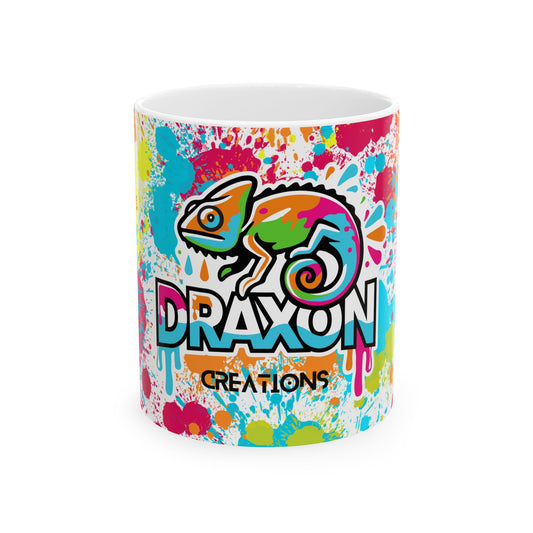 Ceramic Mug, 11oz, 15oz - Splatter (DC Logo)