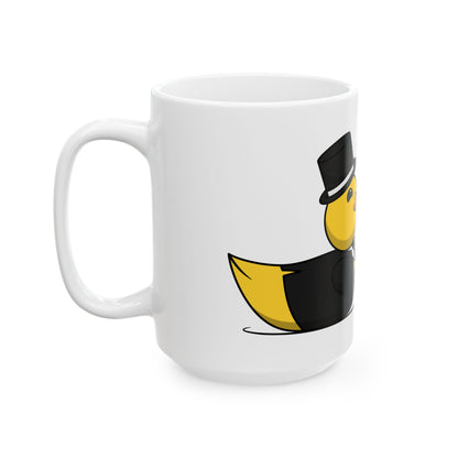 White Ceramic Mug 11oz & 15oz (Wedding Ducks)
