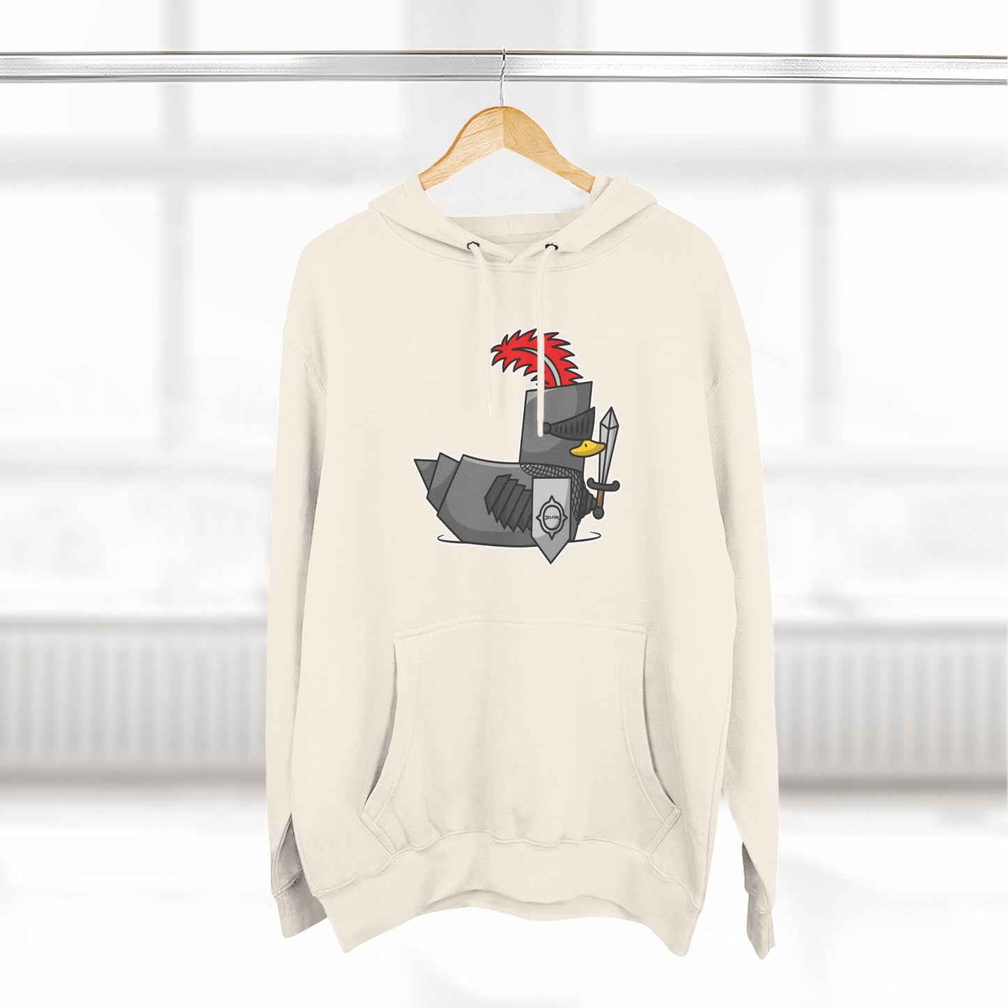 Three-Panel Fleece Hoodie (Knight Duck)