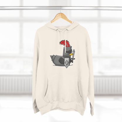Three-Panel Fleece Hoodie (Knight Duck)
