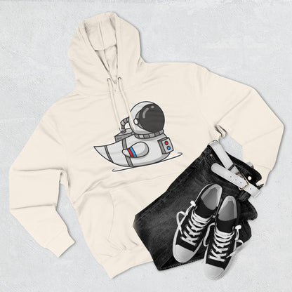 Three-Panel Fleece Hoodie (Astronaut Duck)