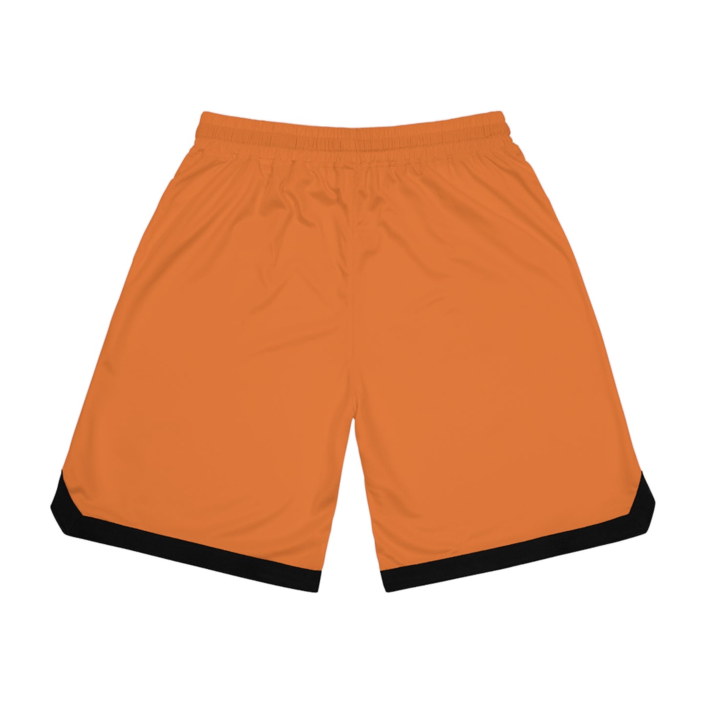 Orange Basketball Rib Shorts (AOP)