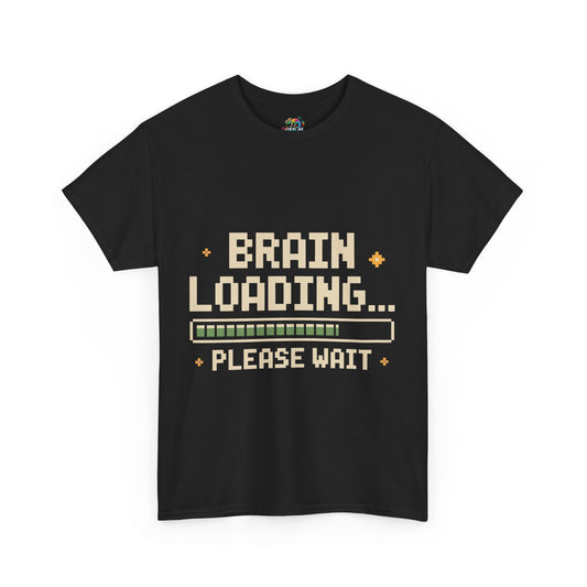 Unisex Heavy Cotton Tee (Brain Loading...Please Wait)