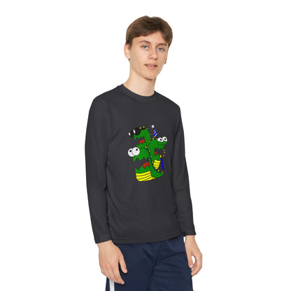 Youth Long Sleeve Competitor Tee (Larry the Snake thing)